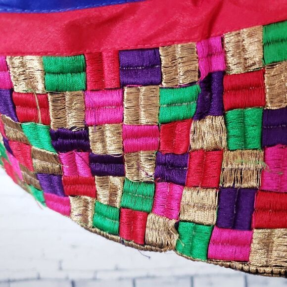 Varsha India Mart Girls Dress Size 26cm 5 / 6 Red Embroidered Lined - Picture 9 of 12